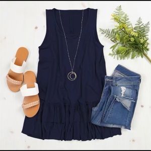 Navy blue tank top